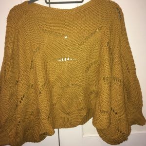 Mustard Cropped Sweater